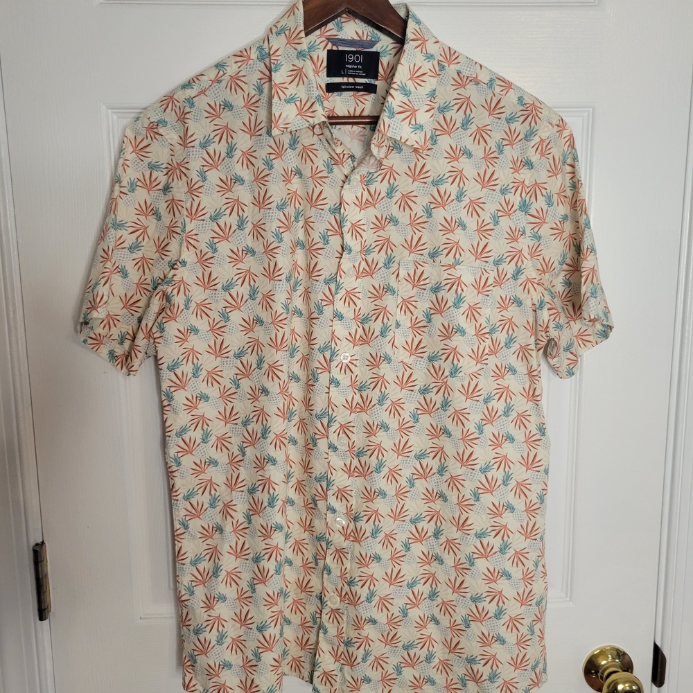 1901 Men's Multicolor Patterned Shirt